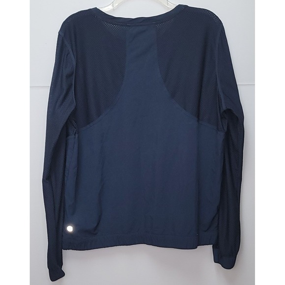 Champion Women's Navy Blue Long Sleeve Athletic Top Mesh Panels XL Athleticware - Picture 9 of 10